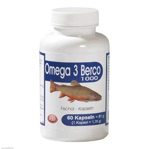 Omega-3 Berco 1000 mg Kapseln, 60 St