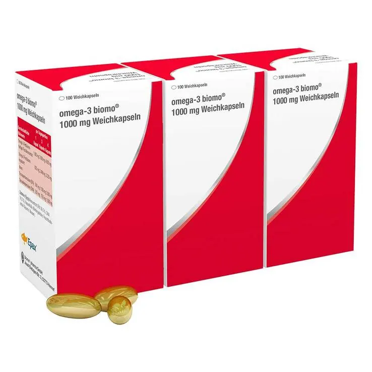 Omega-3 Biomo 1000 mg Weichkapseln, 300 St