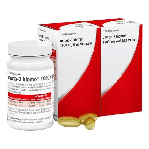 Omega-3 Biomo 1000 mg Weichkapseln, 56 St