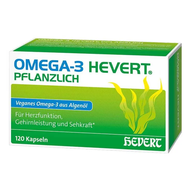 Omega-3 Hevert pflanzlich Weichkapseln, 120 St