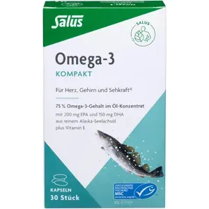 OMEGA-3KOMPAKTausreinemAlaska-SeelachsölSalus30Stück