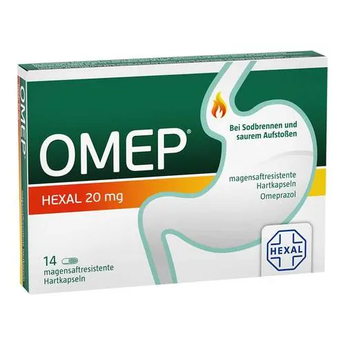 Omep Hexal 20 mg magensaftresistente Hartkapseln, 14 St