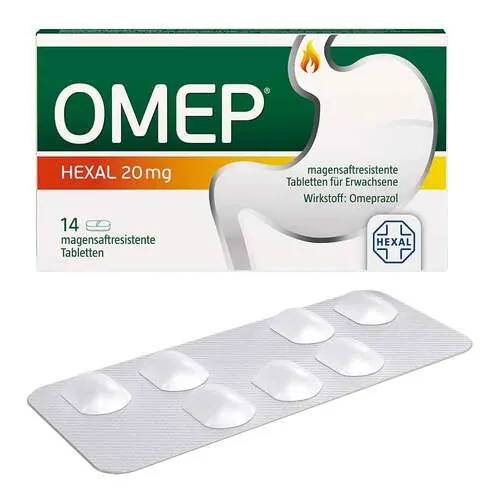 Omep Hexal 20 mg magensaftresistente Tabletten, 14 St