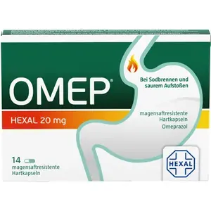 OMEPHEXAL20mgmagensaftresistenteHartkapseln14St