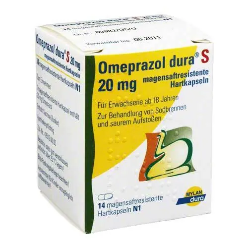 Omeprazol dura S 20 mg magensaftresistent Hartkapseln, 14 St