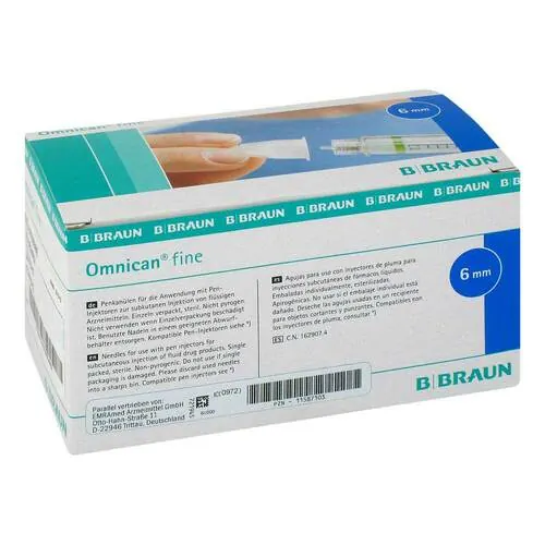 OMNICAN fine Pen Kanüle 31 G 0,25x6 mm, 100 St