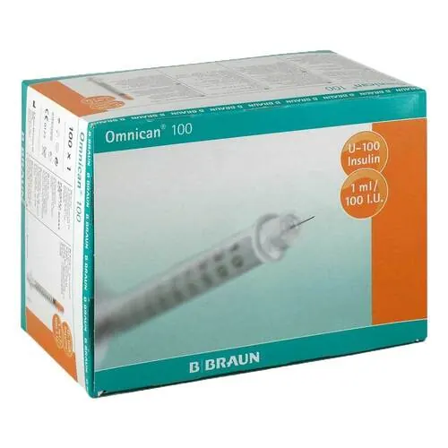 Omnican Insulinasenspray 1 ml U100 mit Kanüle0,30x12 mm ein., 100X1 St