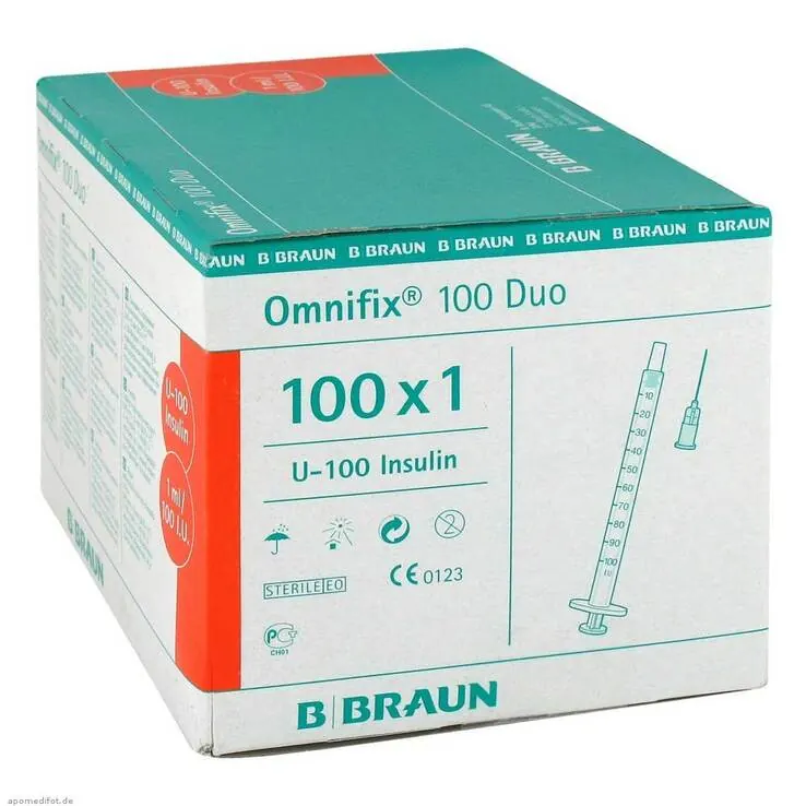 Omnifix Duo 100 Insulin Einm, 100X1 ml