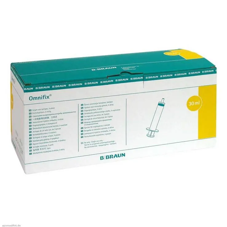 Omnifix Luer Lock solo Sprit, 100X30 ml