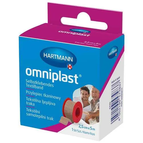 Omniplast Fixierpflaster Textilgew.2,5 cmx5 m Otc, 1 St
