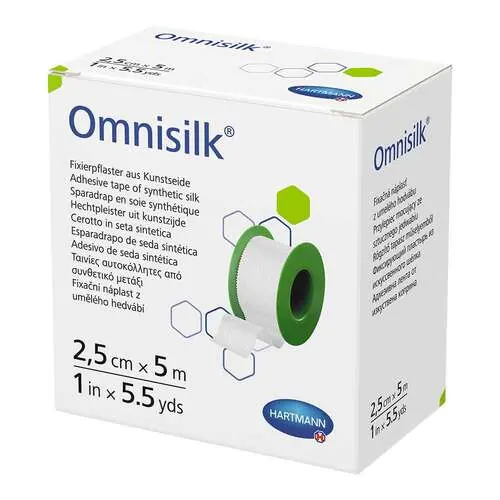 Omnisilk Fixierpflaster Kunstseide 2,5 cmx5 m, 1 St