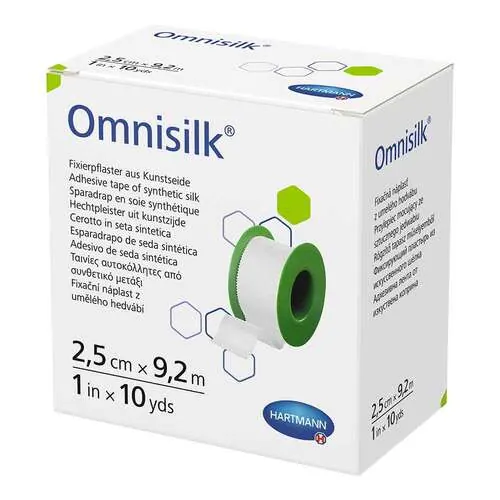 Omnisilk Fixierpflaster Kunstseide 2,5 cmx9,2 m, 1 St