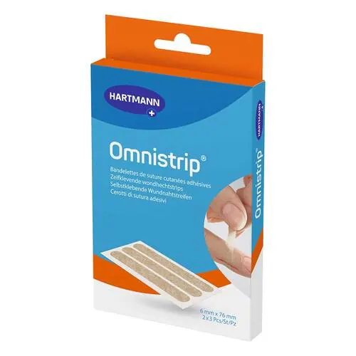 Omnistrip Wundnahtstreifen 6x76 mm, 2 St