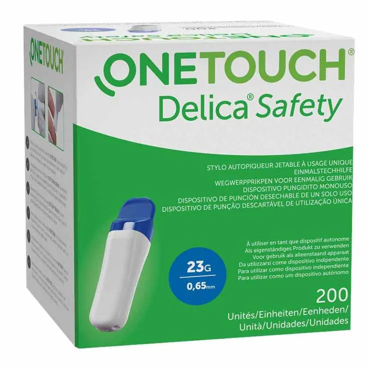 One Touch Delica Safety Einmalstechhilfe 23 G, 200 St