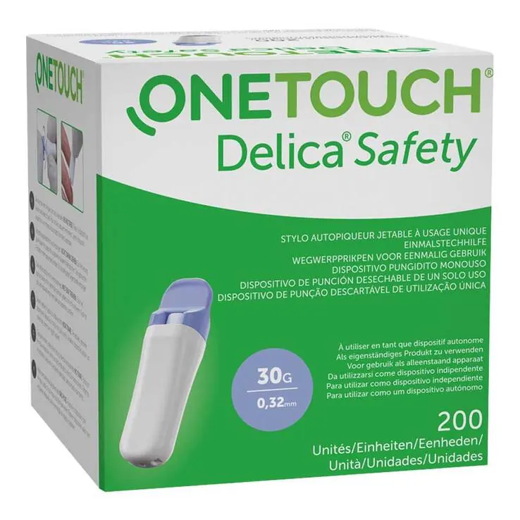 One Touch Delica Safety Einmalstechhilfe 30 G, 200 St