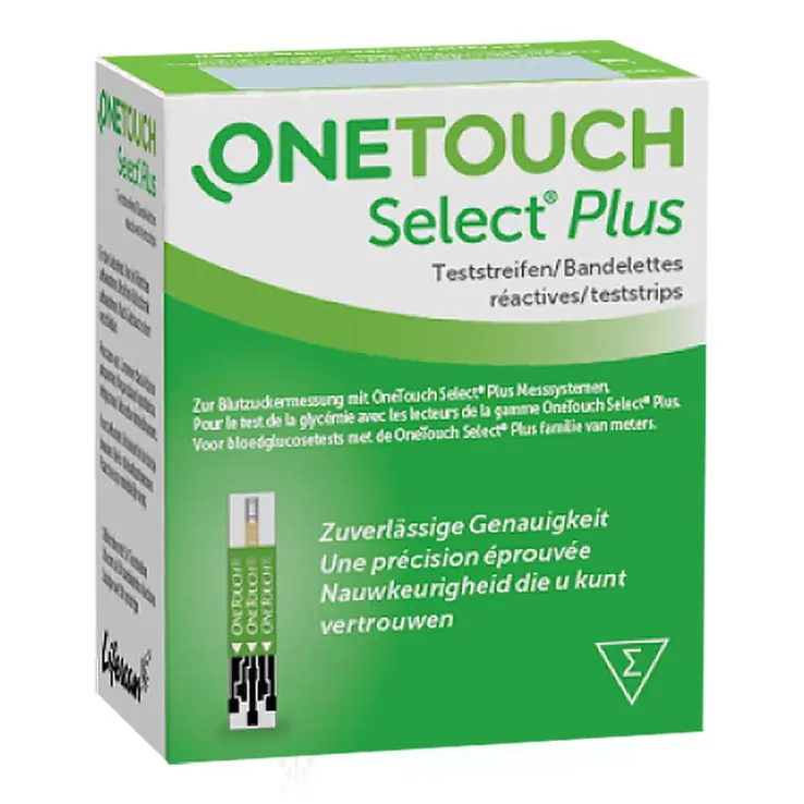 One Touch Select Plus Blutzucker Teststreifen, 100 St