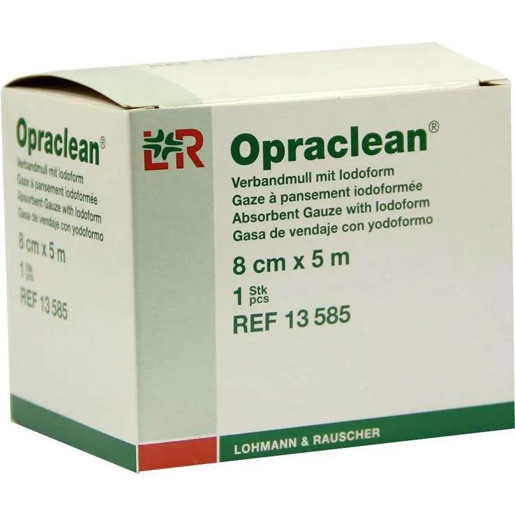 Opraclean Verbandmull mit Jodo, 1 St