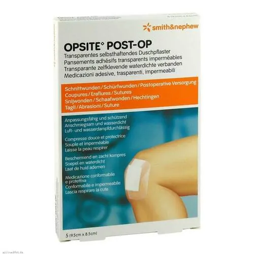 Opsite Post-OP 8,5x9,5 cm Verband, 5 St