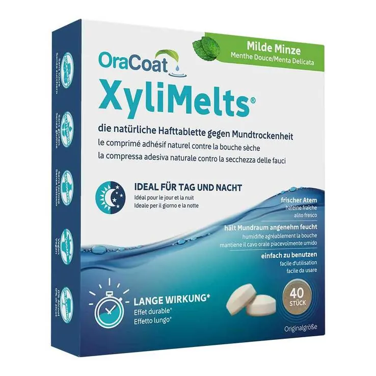 OraCoat XyliMelts® Hafttabletten Milde Minze, 40 St