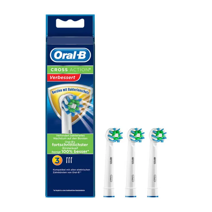 Oral-B Aufsteckbürsten Crossaction Bakterienschutz, 3 St