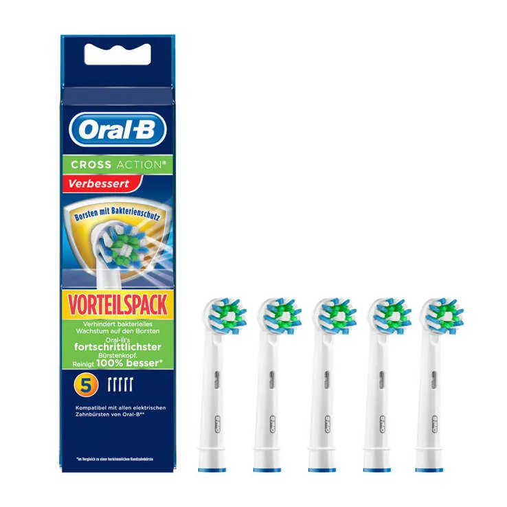 Oral-B Aufsteckbürsten Crossaction Bakterienschutz, 5 St