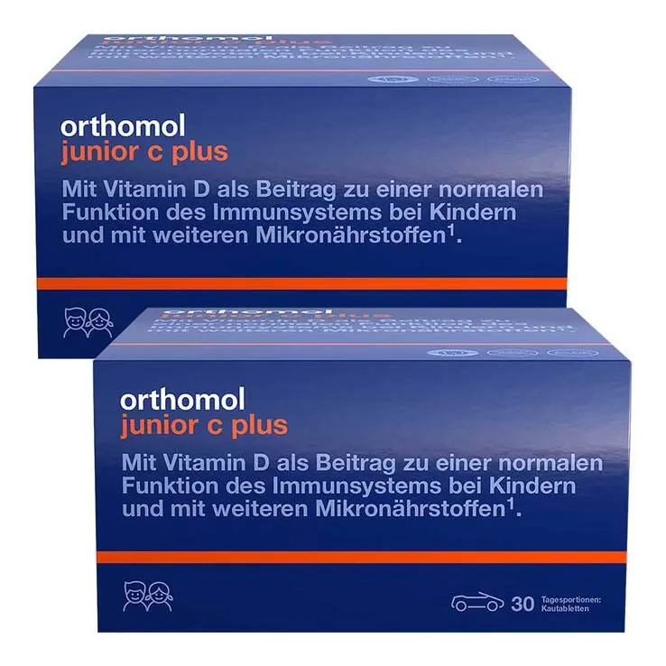 Orthomol Junior C plus Kautabletten Waldfrucht, 2x30 St
