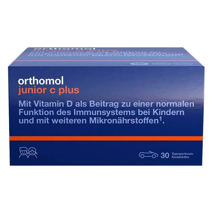 Orthomol Junior C plus Kautabletten Waldfrucht, 30 St