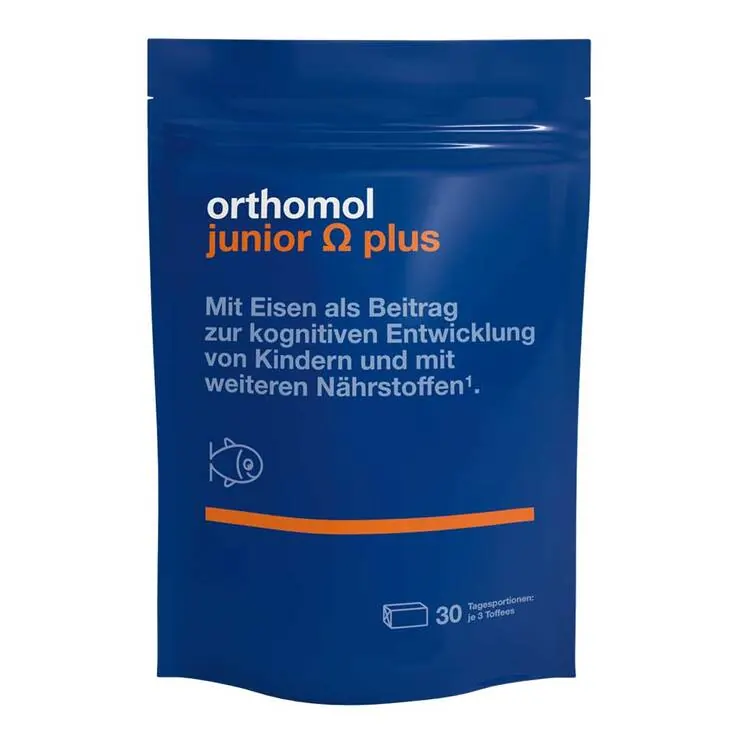 Orthomol Junior Omega plus Kaudragees, 90 St