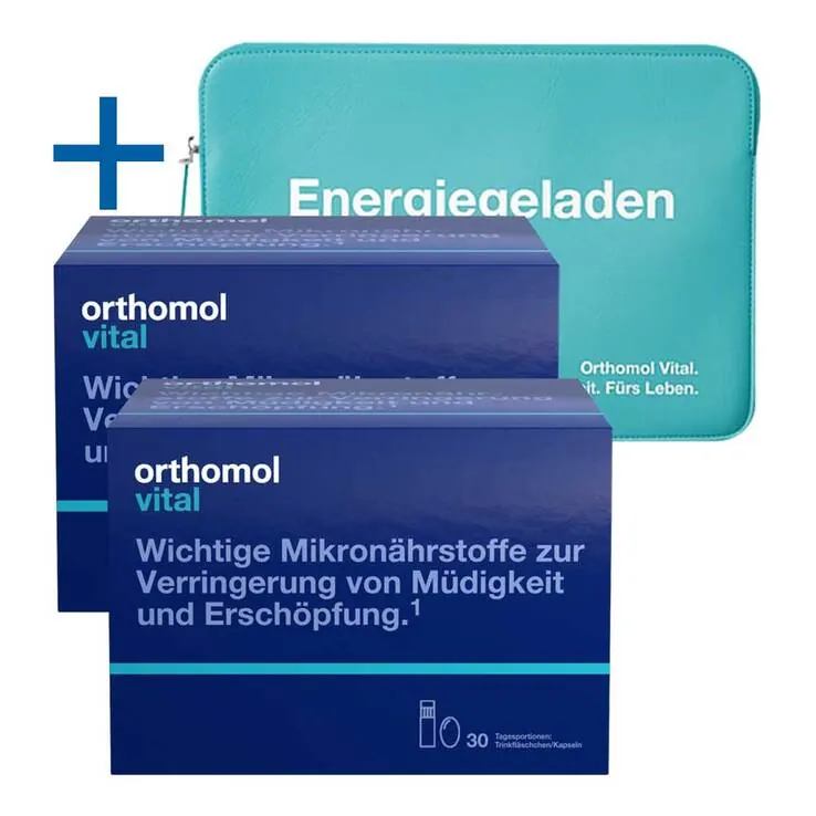 Orthomol Vital Trinkfläschchen / Kapseln Kombipackung, 2x30 St