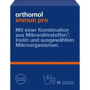 ORTHOMOLImmunproGranulat/KapselnKombipack.15Stück