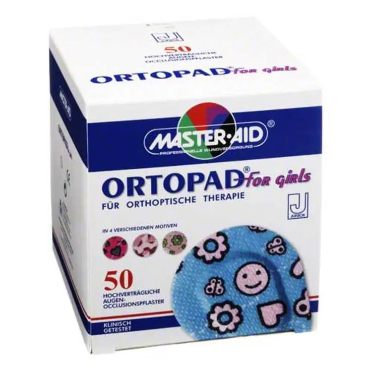 Ortopad for girls junior Augenokklusionspflaster, 50 St