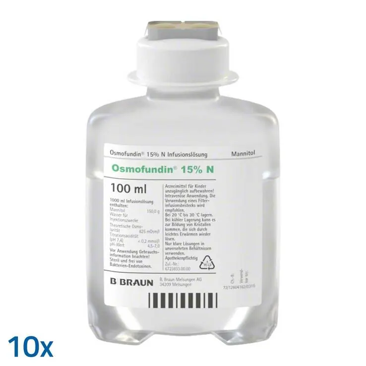 Osmofundin 15% N Ecoflac Pl. Infusionslösung, 10X100 ml