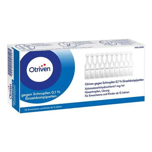 Otriven 0,1% Nasentropfen Einzeldosispipetten, 40X0.3 ml