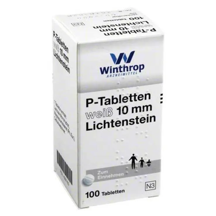 P Tabletten weiß 10 mm, 100 St