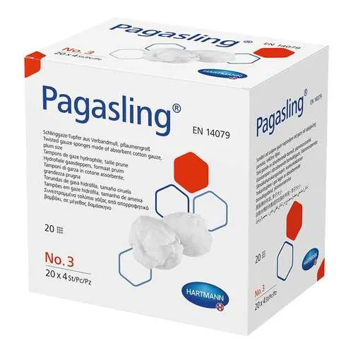 Pagasling Mulltupfer Größe 3 pflaumengroß steril, 20X4 St