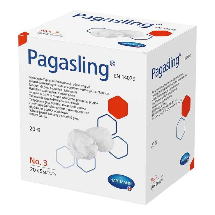 Pagasling Mulltupfer steril Größe 3 pflaumengroß, 20X5 St