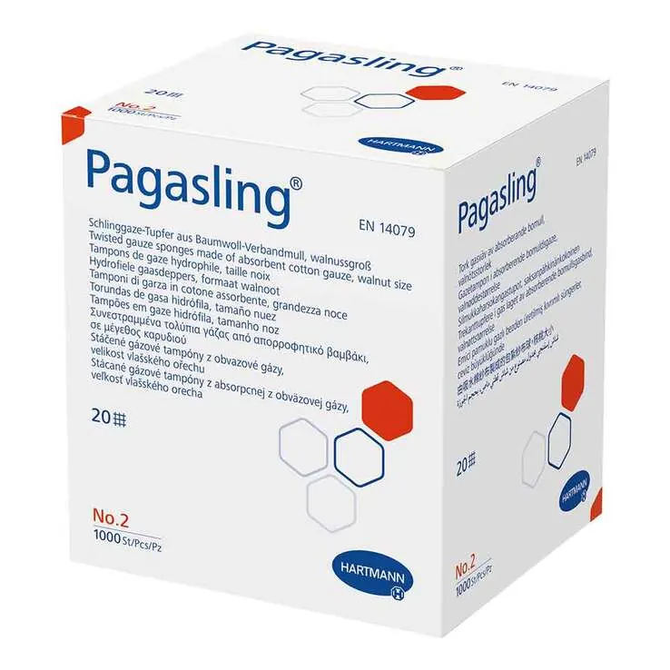 Pagasling Tupfer unsteril Größe 2 walnussgroß, 1000 St
