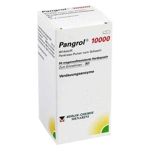 Pangrol 10.000 Hartkapseln mit magensaftresistent überzogene Pell., 50 St