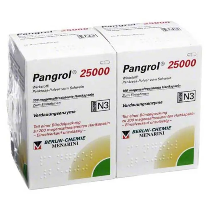 Pangrol 25000 Hartkapseln mit magensaftresistent überzogene Pell., 200 St