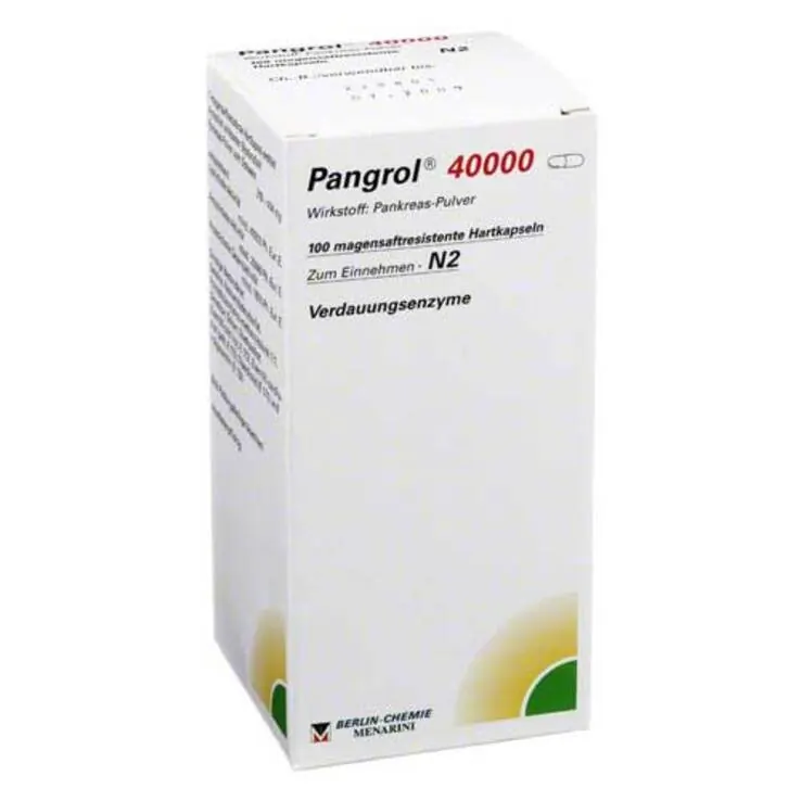 Pangrol 40000 magensaftresistente Kapseln, 100 St