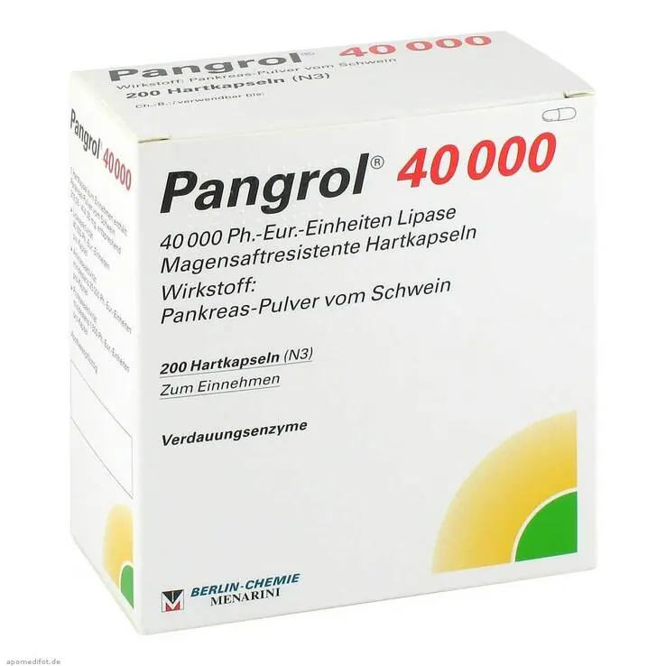 Pangrol 40000 magensaftresistente Kapseln, 200 St