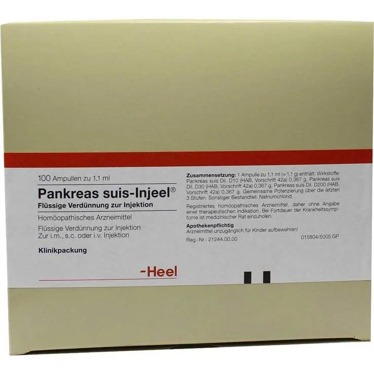 Pankreas Suis Injeel Ampullen, 100 St