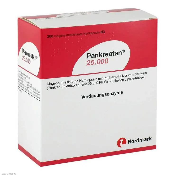 Pankreatan 25.000 magensaftresistente Kapseln, 200 St