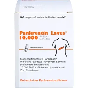 PANKREATINLaves10.000Ph.Eur.-Einh.msr.Hartkaps.100St