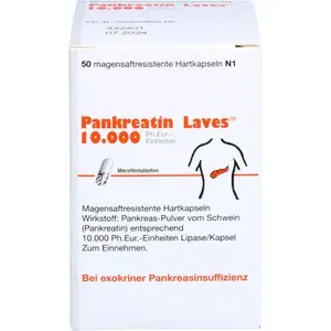 PANKREATINLaves10.000Ph.Eur.-Einh.msr.Hartkaps.50St