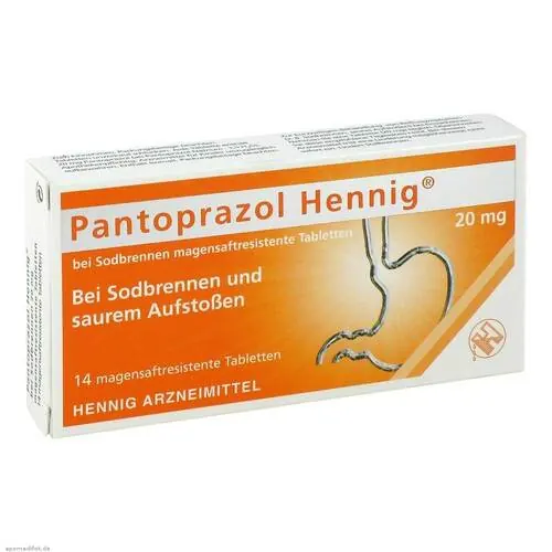 Pantoprazol Hennig b.Sodbrennen 20 mg magensaftresistent Tabletten , 14 St