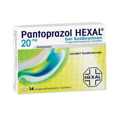 Pantoprazol Hexal b.Sodbrennen magensaftresistent Tabletten , 14 St