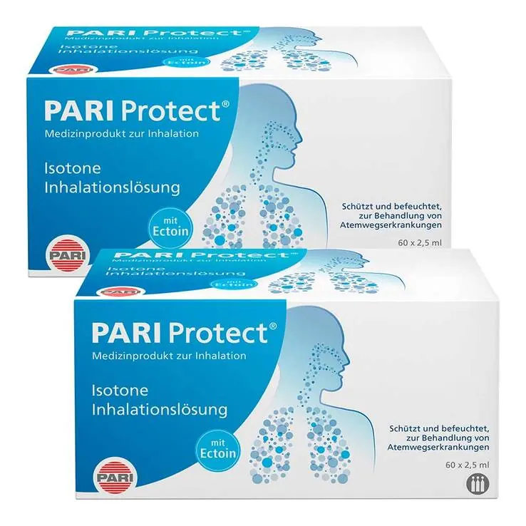 Pari Protect Inhalationslösung mit Ectoin Ampullen, 2x 60x2.5 ml