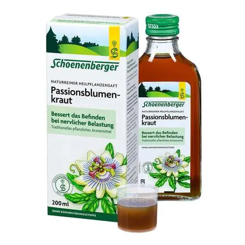 Passionsblumenkraut naturreiner Heilpflanzensaft, 200 ml