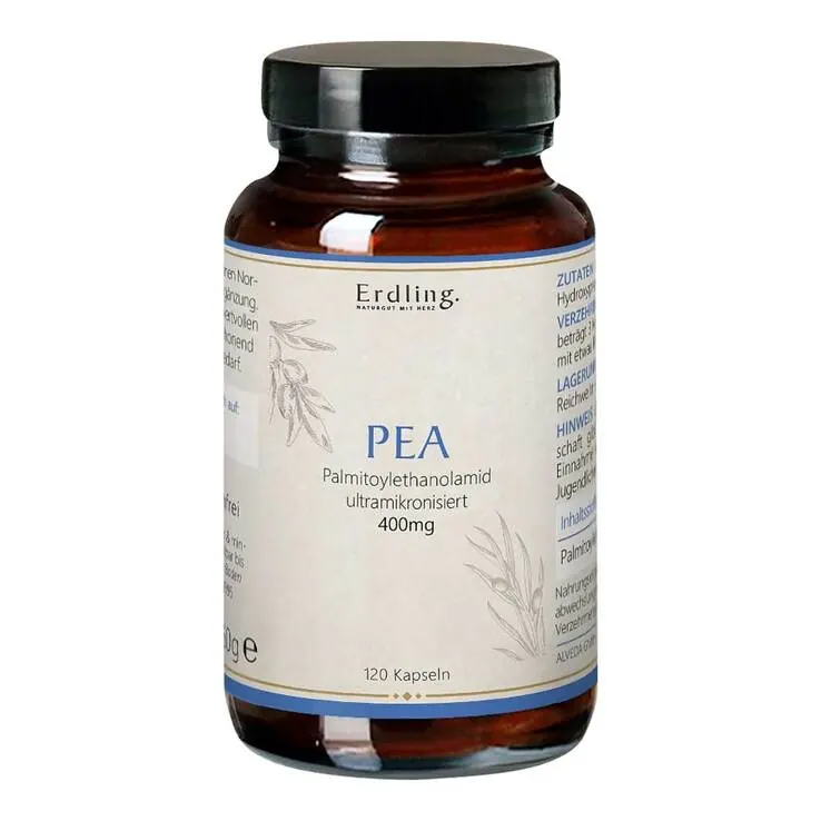 Pea Palmitoylethanolamid 99,23% vegan Kapseln Erdling, 120 St